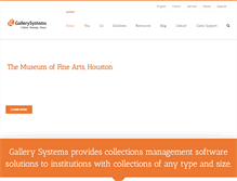 Tablet Screenshot of gallerysystems.com